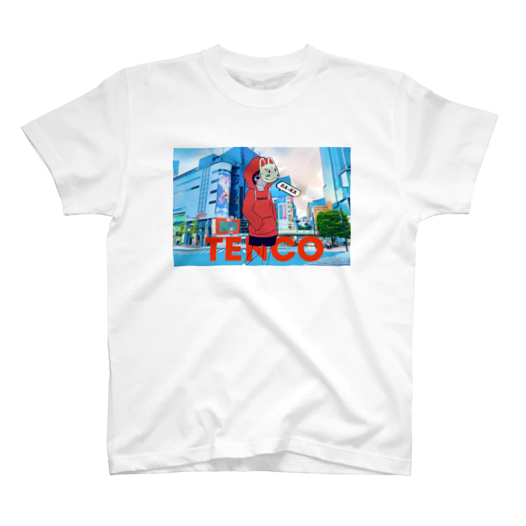 TENCO shopのTENCOちゃん light blue morning ver. Regular Fit T-Shirt