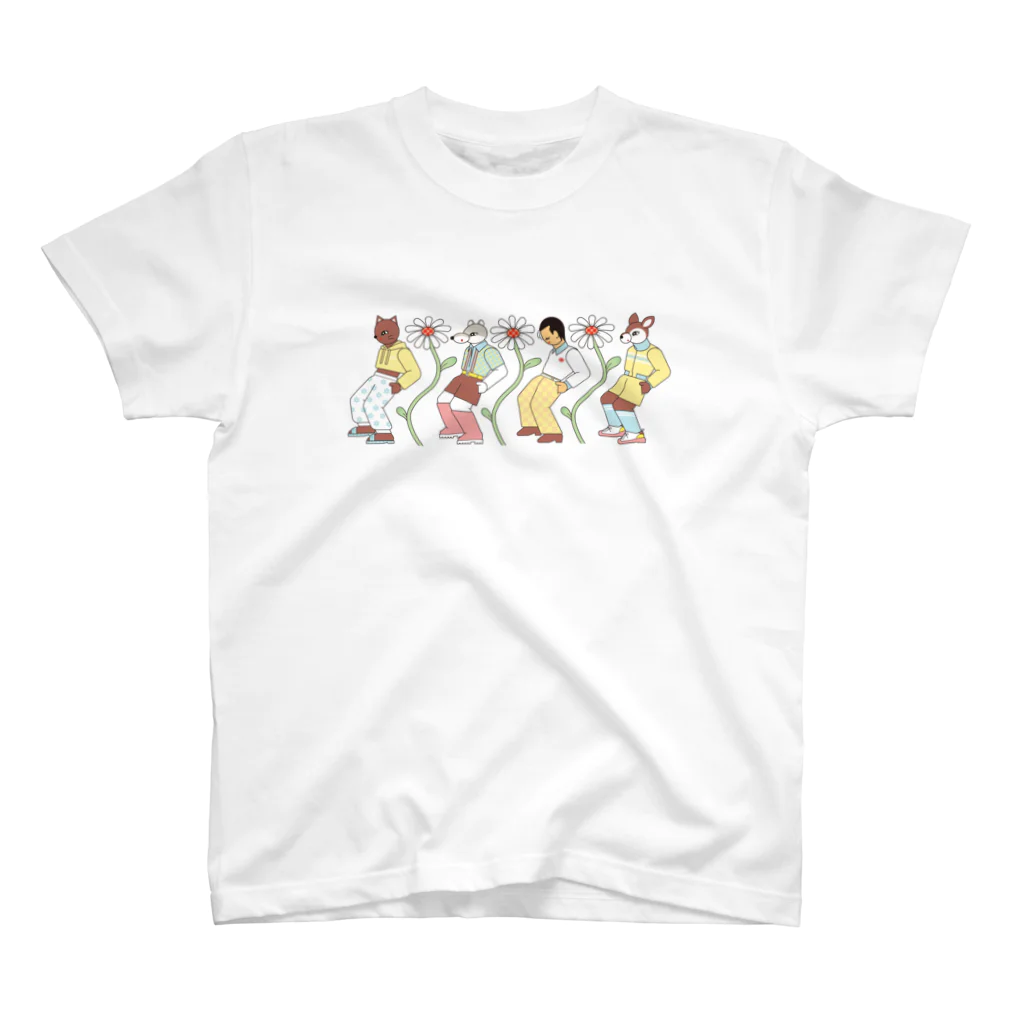 ヨツツジアオイのDancing flowers スタンダードTシャツ