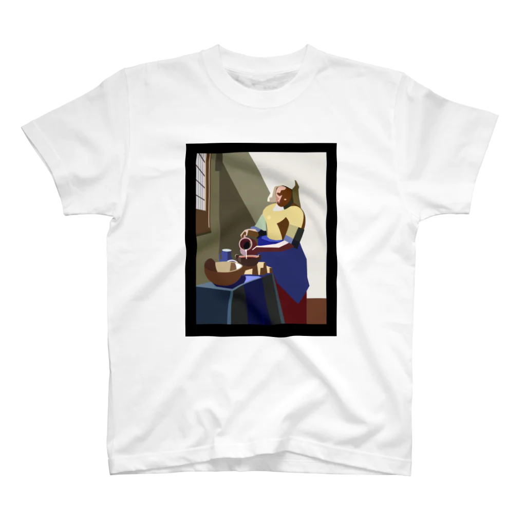 aQ-studioの牛乳を注ぐ女 Regular Fit T-Shirt