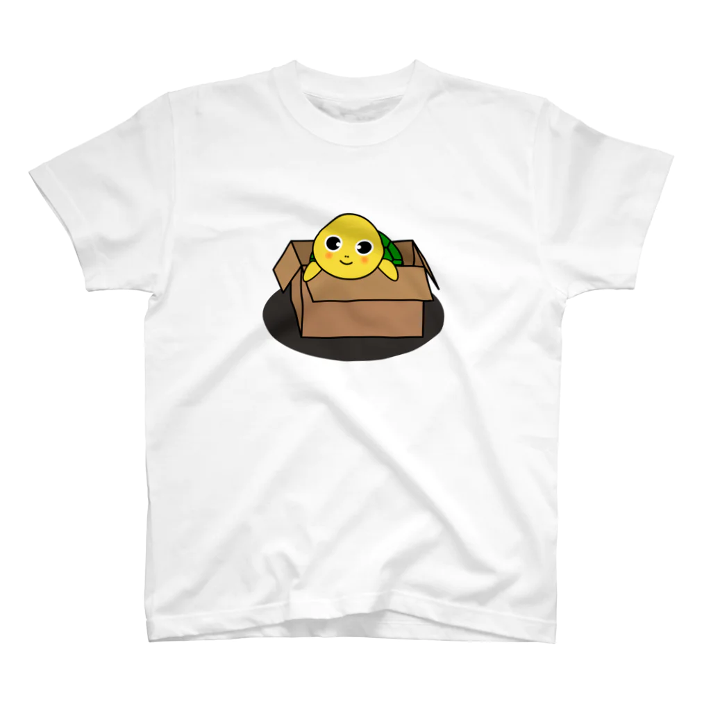 chicodeza by suzuriの段ボール亀さん Regular Fit T-Shirt