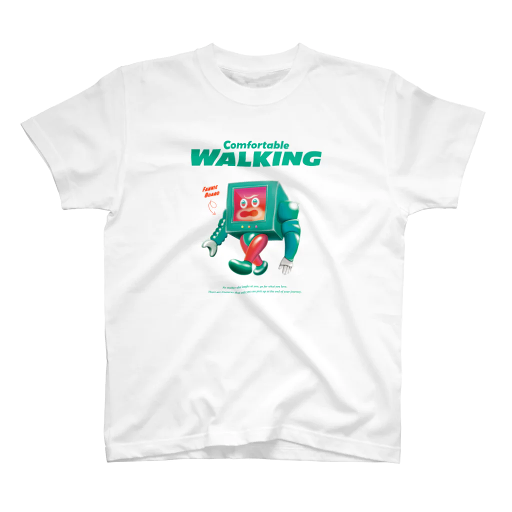 yamaguchi_shunsuke_のComfortable WALKING ー FANNIE BOARD ー スタンダードTシャツ