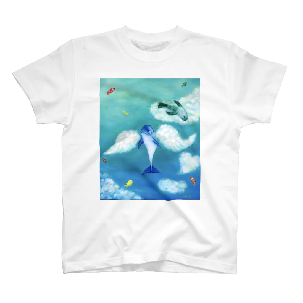 MIHO Genki ArtのDream sky Regular Fit T-Shirt