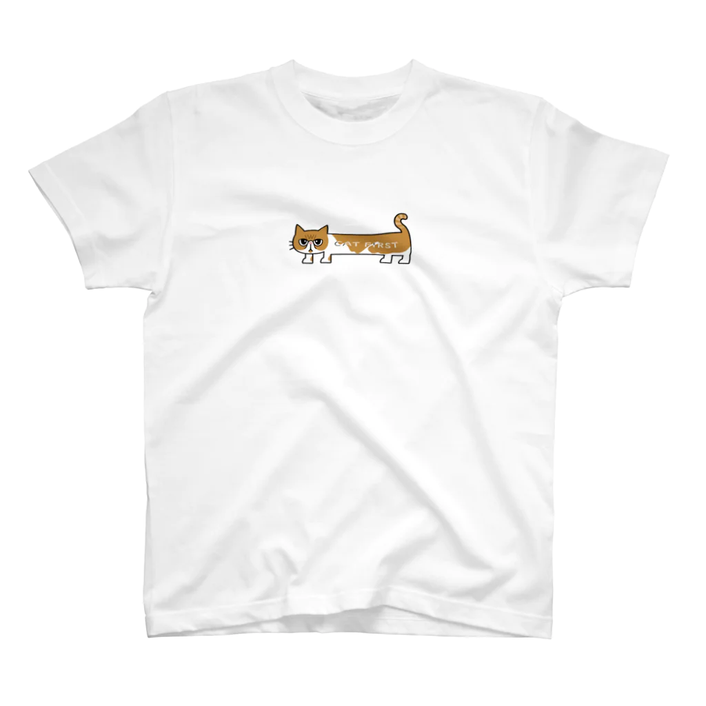 CATFIRSTのエキゾチックショートヘア(茶色ver.) スタンダードTシャツ