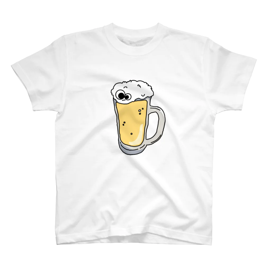 もふもふもんすたぁの【カラー】もふもふもんすたぁ ビール Regular Fit T-Shirt