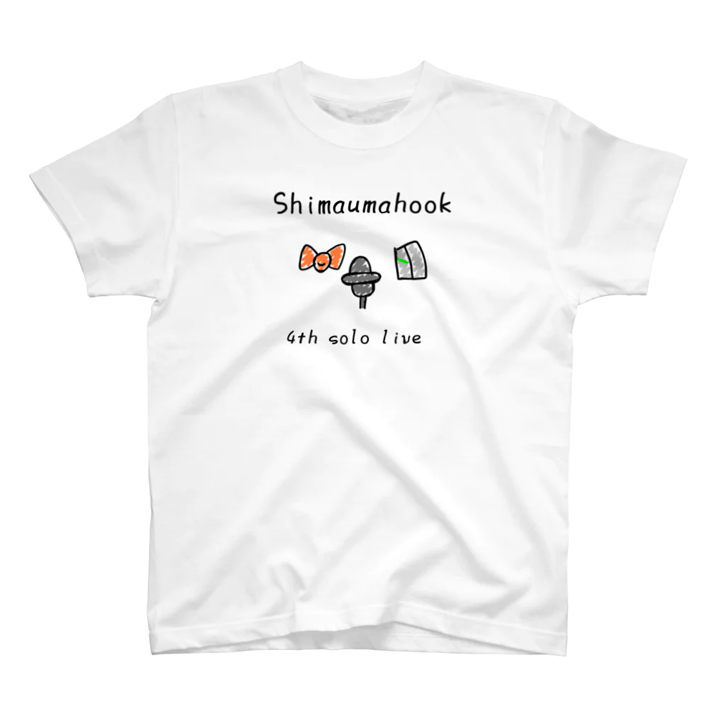 シマウマフック単独グッズ🦓の４才のシマウマ(牡)漫才デザイン スタンダードTシャツ