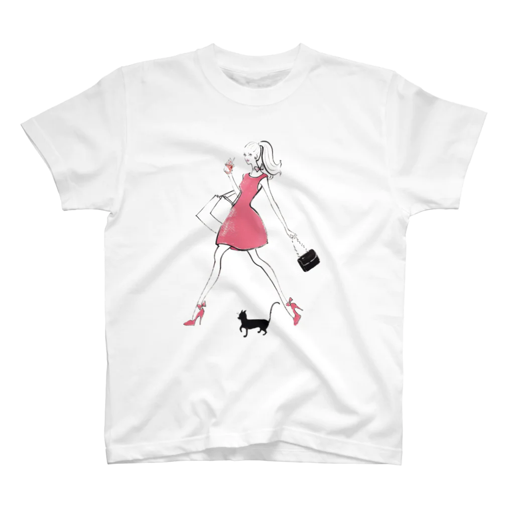 Jojo Yan | A Fashion Illustratorのいっぱい買い物に行こう Regular Fit T-Shirt