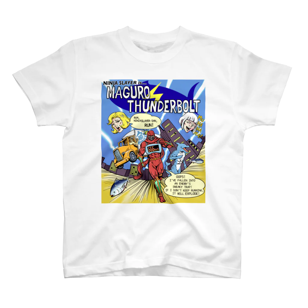 ニンジャスレイヤー公式/ダイハードテイルズのMAGURO THUNDERBOLT v1 Regular Fit T-Shirt