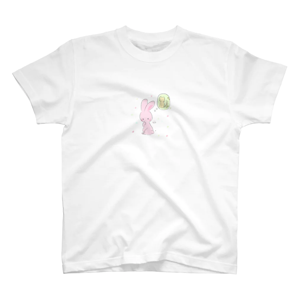 らでぃっしゅroom❁⃘*.ﾟの憧れあにまるず(うさぎ) スタンダードTシャツ