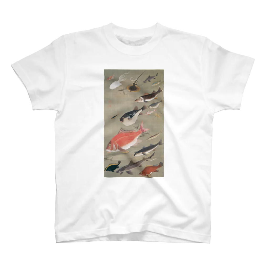 世界の絵画アートグッズの伊藤若冲《群魚図（鯛）》 Regular Fit T-Shirt