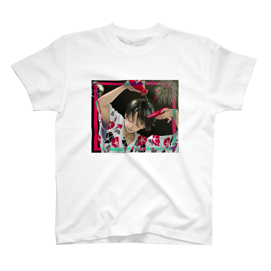 小晴/こばる/Cobaltの浴衣男子 スタンダードTシャツ