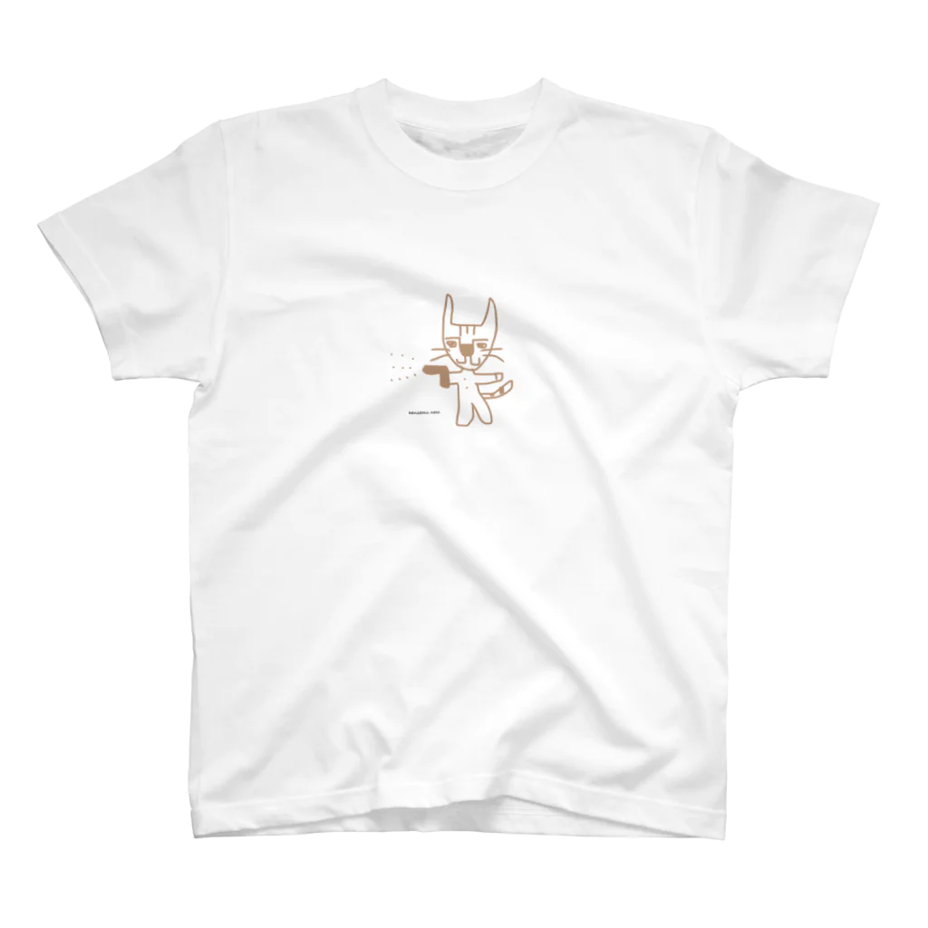 hansamu neco.のhansamu neco. 水鉄砲ステッカー スタンダードTシャツ