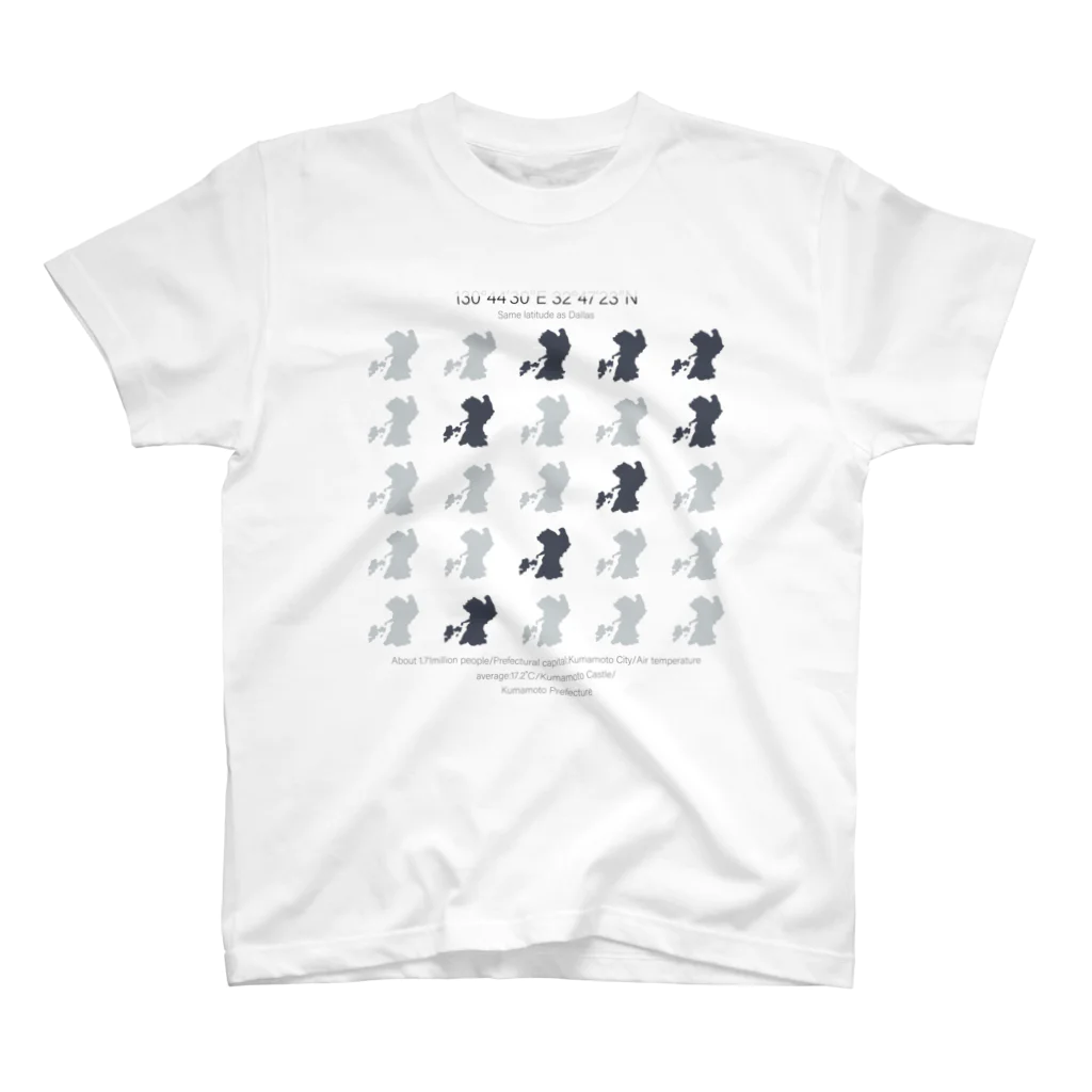 duckzの熊本県（クマモトのク） スタンダードTシャツ