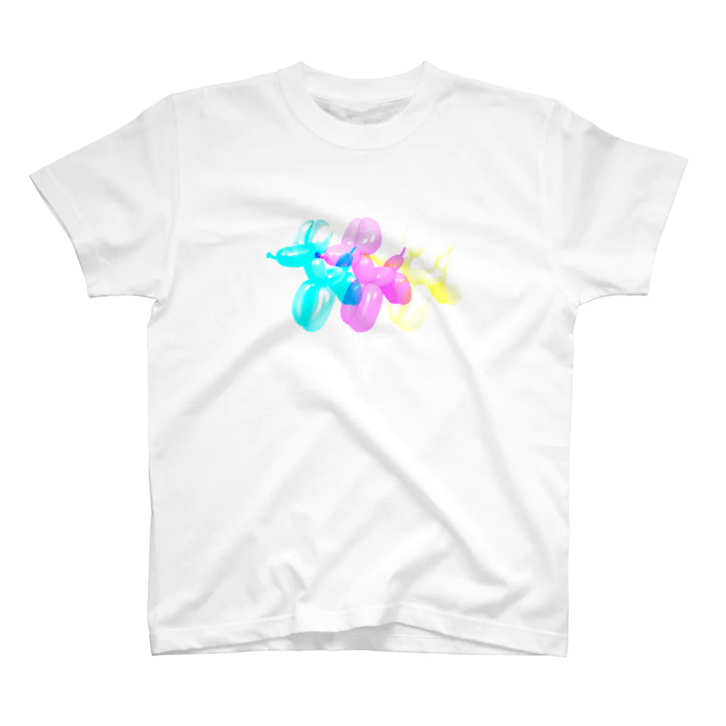 ゆめうつつの3原色だよ！BALLOON DOG スタンダードTシャツ