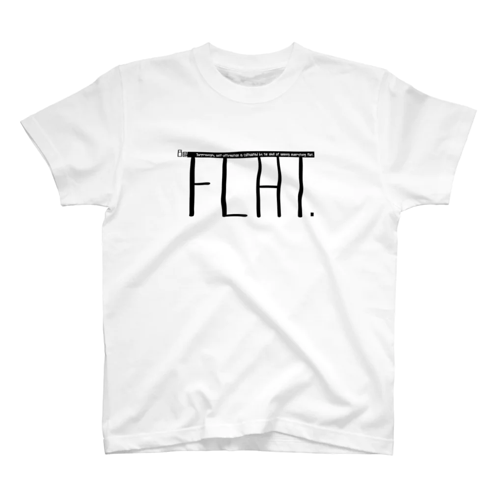 MaSBeYa／まそべ家：DesignING RoomのBE FLAT. スタンダードTシャツ