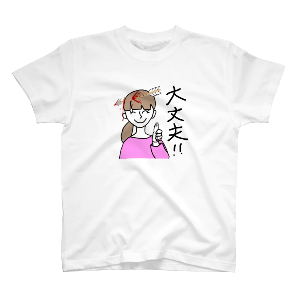 つぶあん侍の強い女Tシャツ スタンダードTシャツ