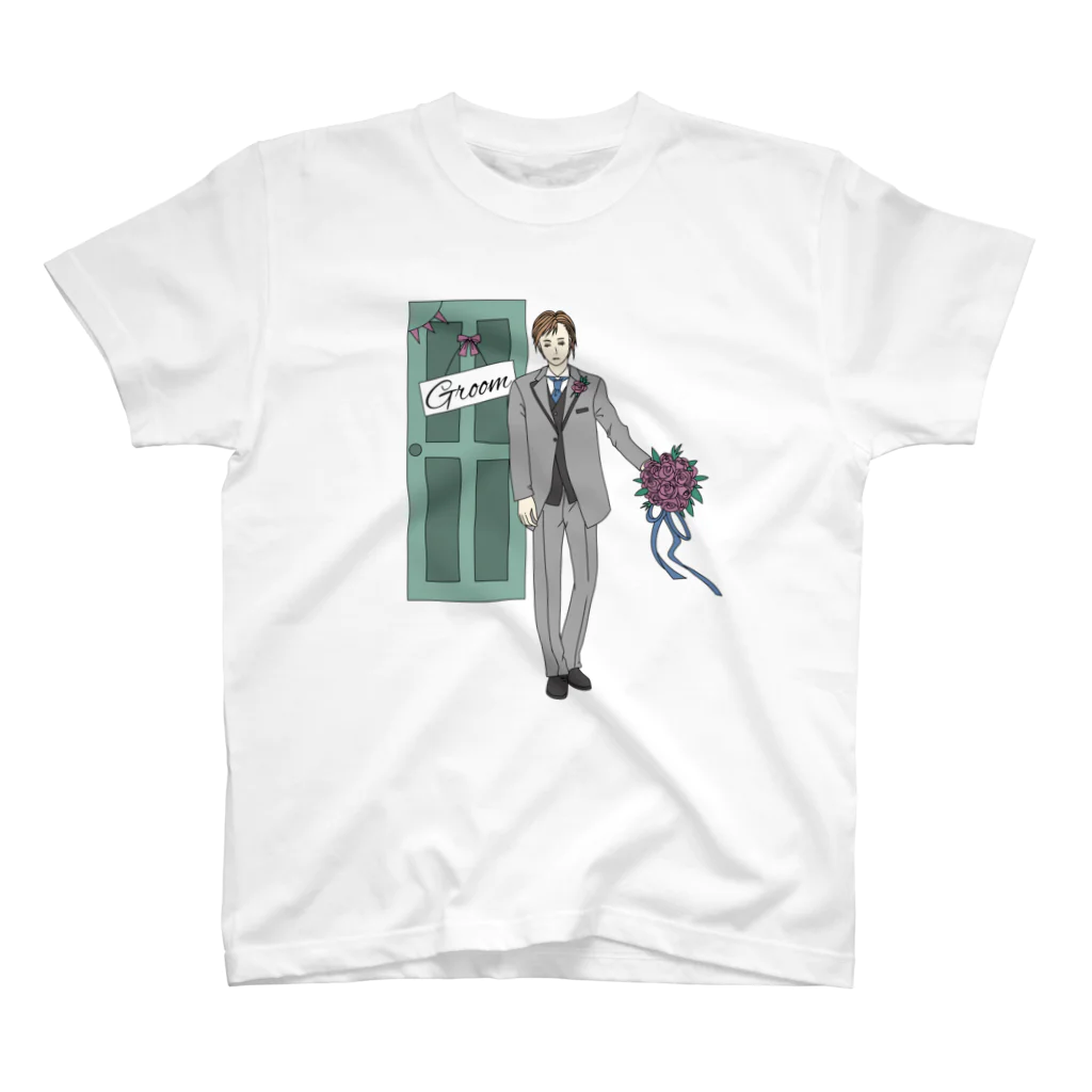 mimii-dolceのウェディングTシャツ(Groom) Regular Fit T-Shirt