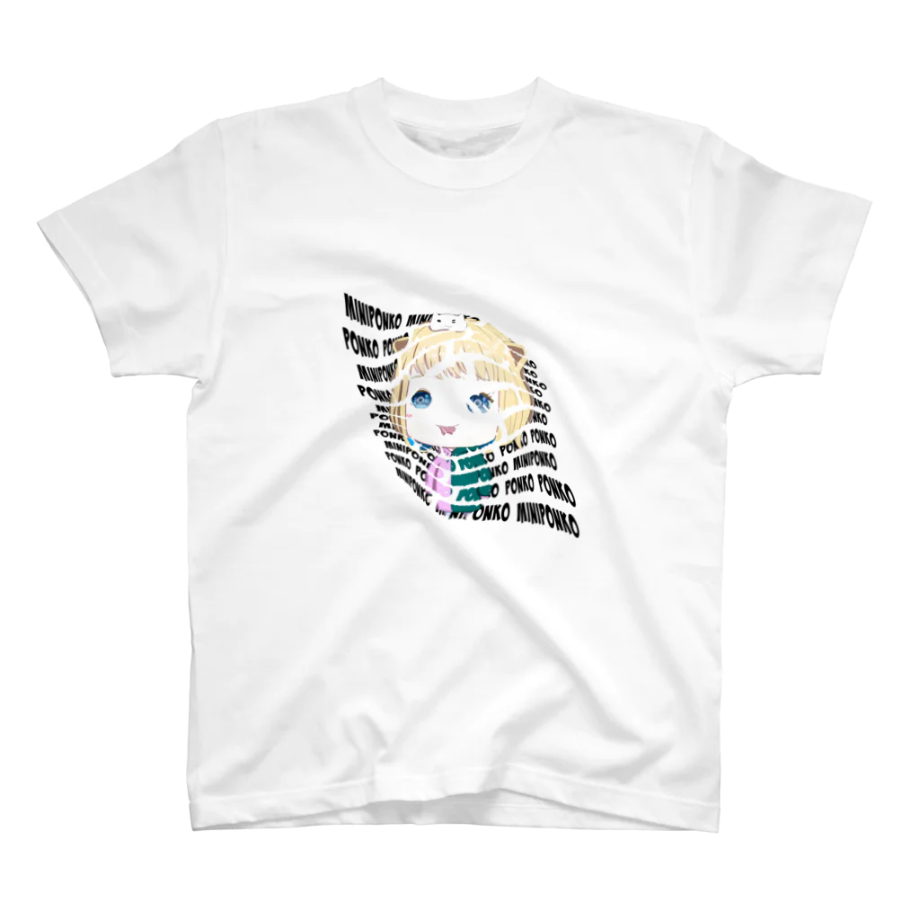 PONZU(ぽんず)Shinohara(しのはら)NFTのmini PONKO スタンダードTシャツ