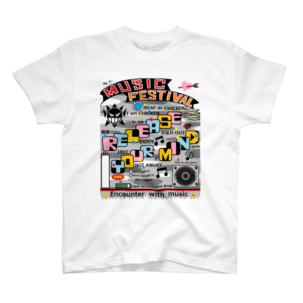 TAKARANOMORIの音楽フェスＴ スタンダードTシャツ