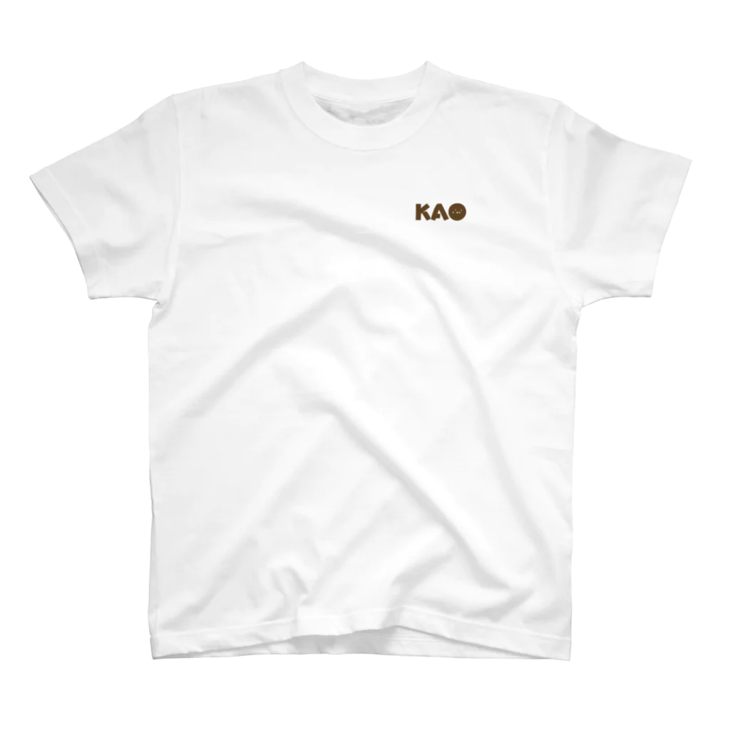 KAO(　･´ｰ･｀)のなーんもしたくね。 背面 スタンダードTシャツ