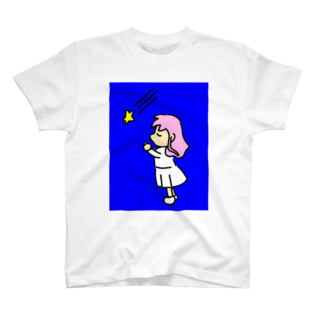 greetenの夜空　星に願いを スタンダードTシャツ