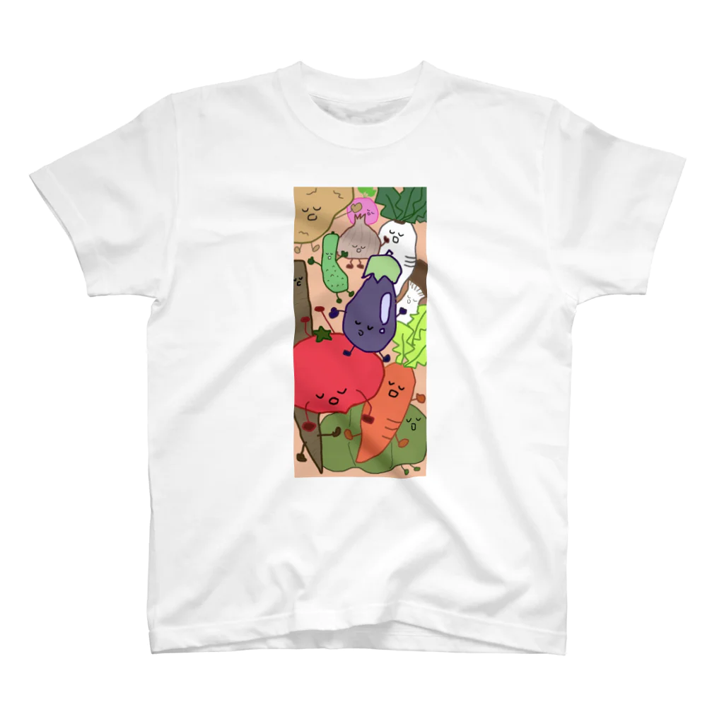 ほっこりのすやすやお野菜 スタンダードTシャツ