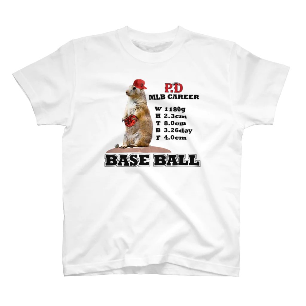 ClipのBASEBALL PLAYER（プレリードッグ2） スタンダードTシャツ