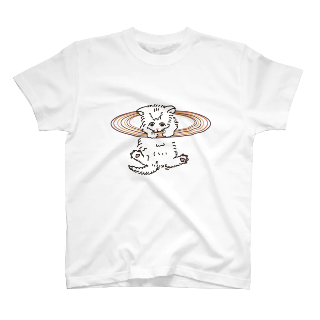 ohsashimiのCaturn 黒 スタンダードTシャツ