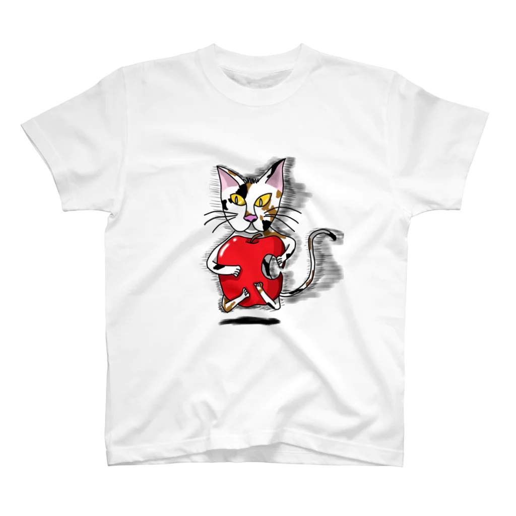 後ろ向きのボールの猫 Regular Fit T-Shirt