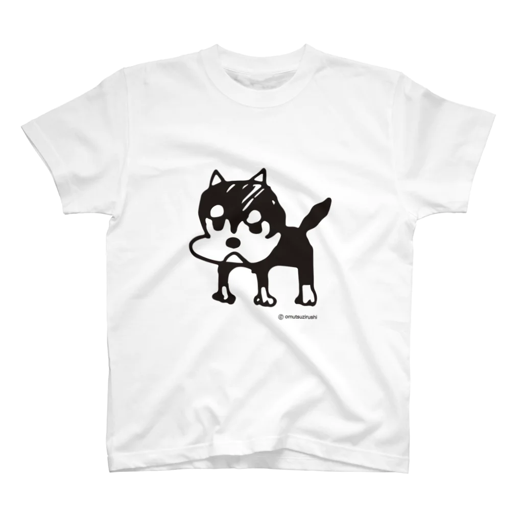 オムッチーの初老の黒柴ごんちゃん スタンダードTシャツ