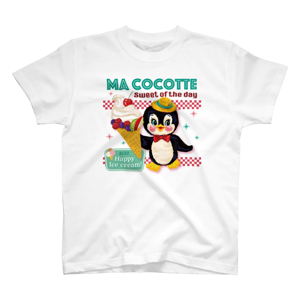 　Ma cocotte （まここっと）のアイスペンギンWH 티셔츠