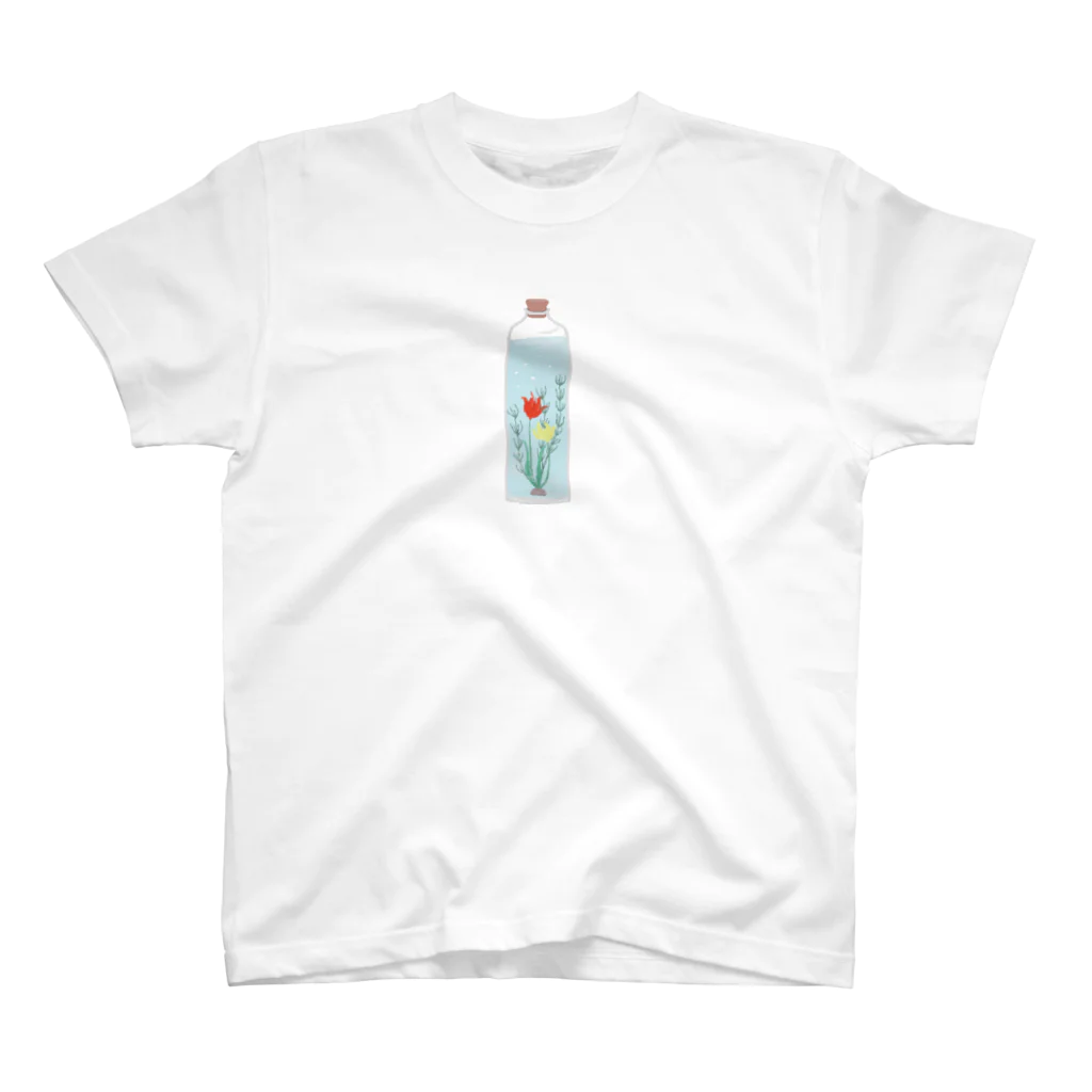 011sanukiのピクセル水中花 Regular Fit T-Shirt