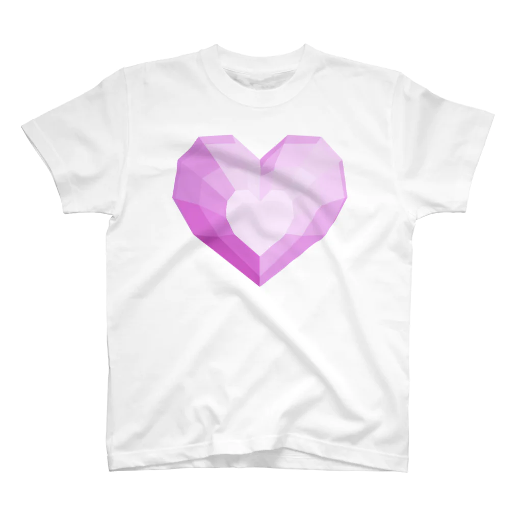 coolbeats🐝💓のgeometric Heart スタンダードTシャツ