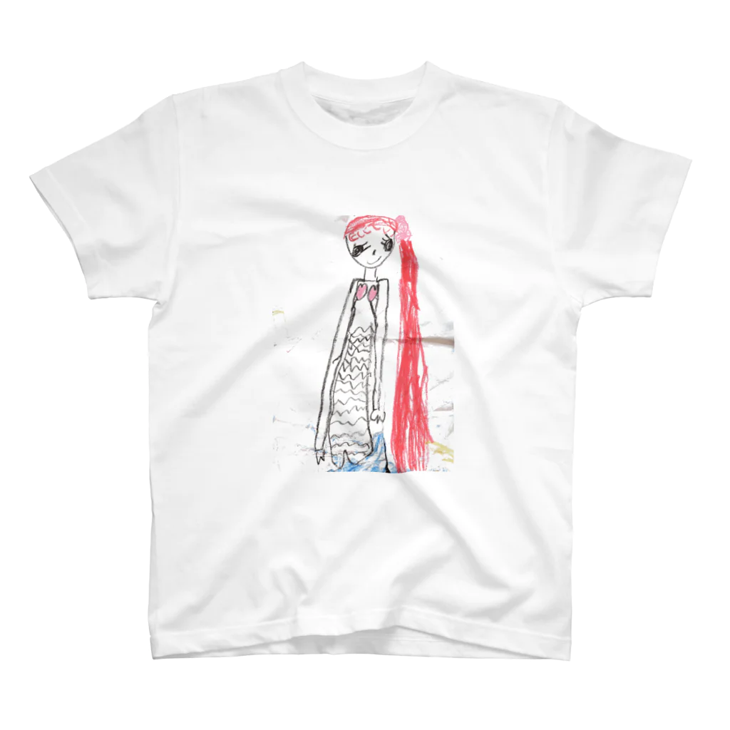 NEVERLAND-WORLDの赤髪の人魚姫ちゃん スタンダードTシャツ