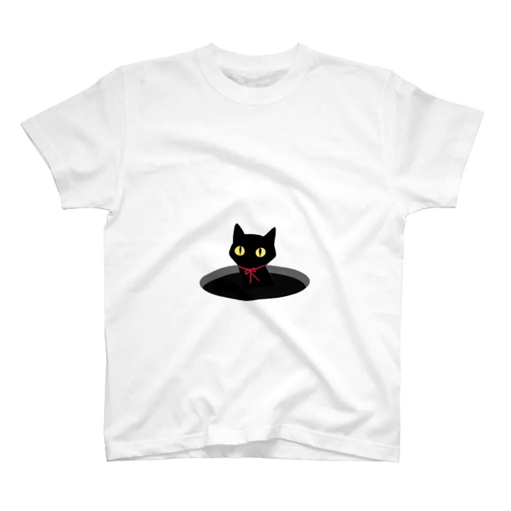 RinCafee shopの黒猫 スタンダードTシャツ