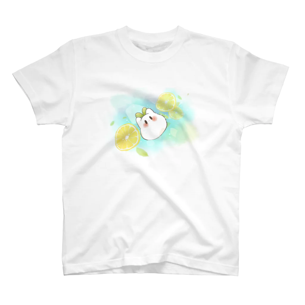 妖精のもふぅ ~mofu shop~のレモンスカッシュもふぅ スタンダードTシャツ