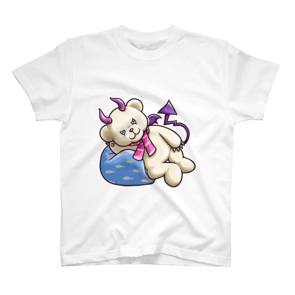 Blue Regionのデリバリーなんもしないクマちゃん スタンダードTシャツ