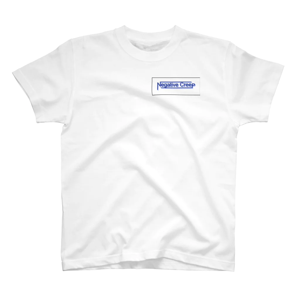 Negative CreepのNegative creepロゴTシャツ Regular Fit T-Shirt