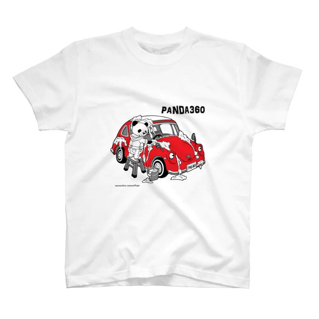 白黒迷彩のPANDA360 スタンダードTシャツ