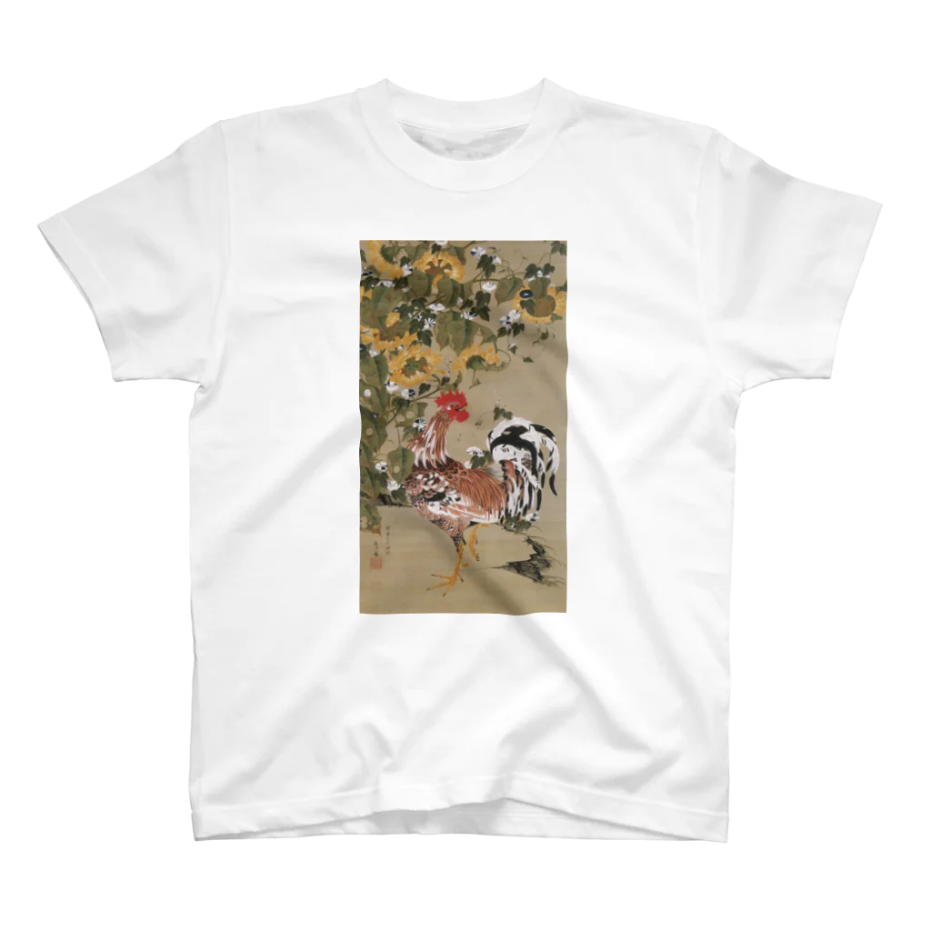 世界の絵画アートグッズの伊藤若冲《向日葵雄鶏図》 Regular Fit T-Shirt