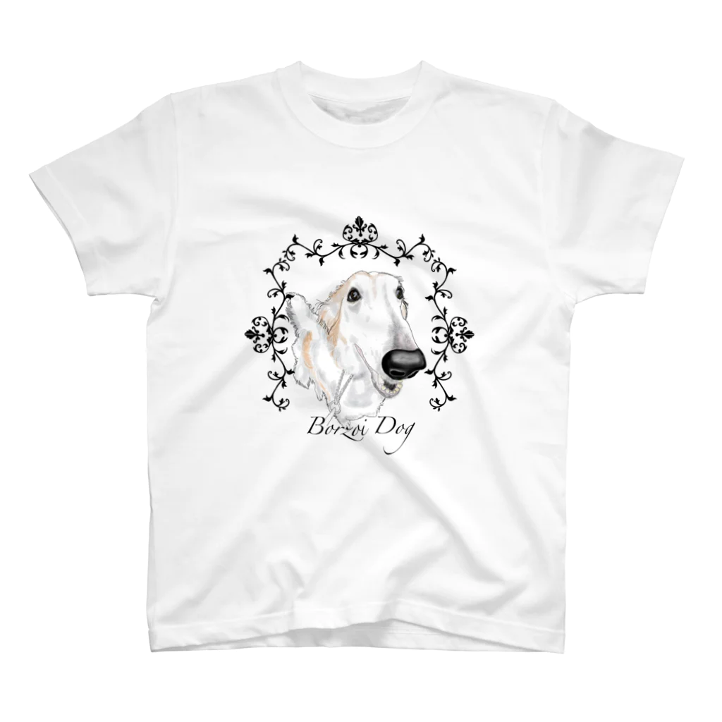 UnchienのBorzoi Dog スタンダードTシャツ