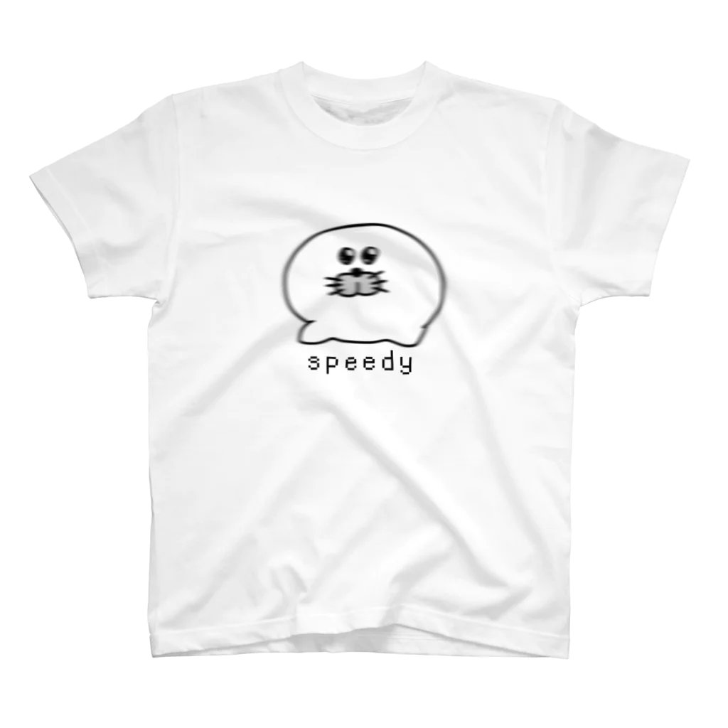 キュウちゃんのおみせやさんのspeedy（アザラシのキュウちゃん） Regular Fit T-Shirt