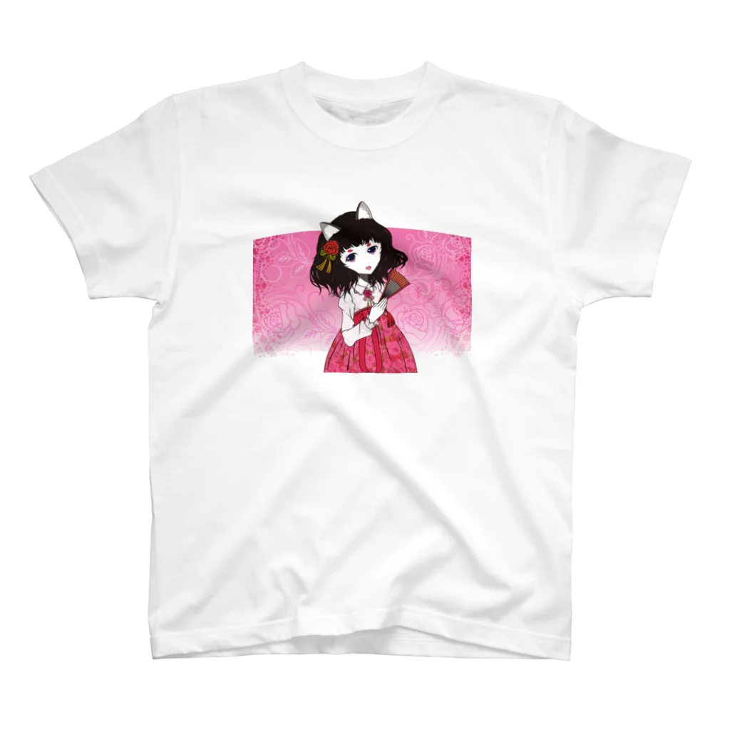 加藤 光雲のRose-design（扇子閉じVer.） スタンダードTシャツ