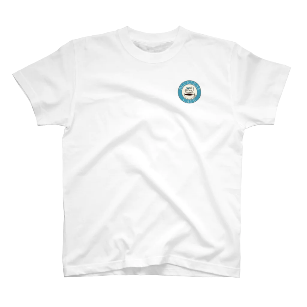 青葉💙🌱aobaのグッズのBLUE LEAF CAFE Regular Fit T-Shirt