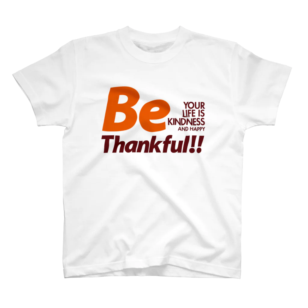 plusworksのBe Thankful Regular Fit T-Shirt