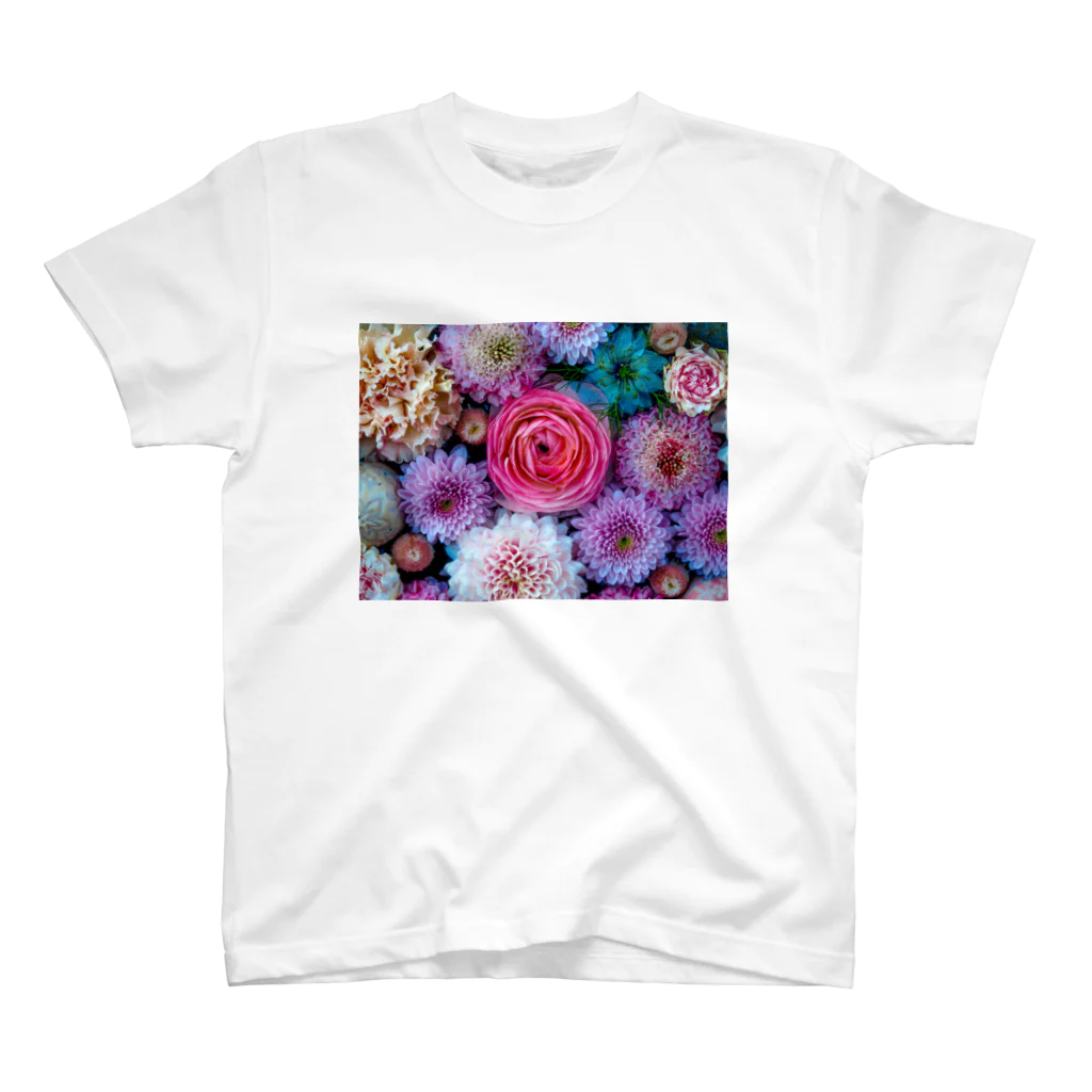 ackey-photoのPink Rose スタンダードTシャツ