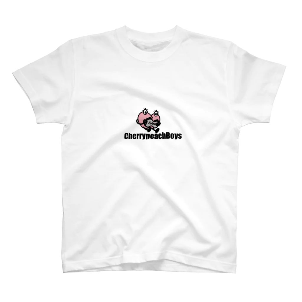 CherrypeachBoys [二階堂]のLipchan playing game ver Logo入り スタンダードTシャツ