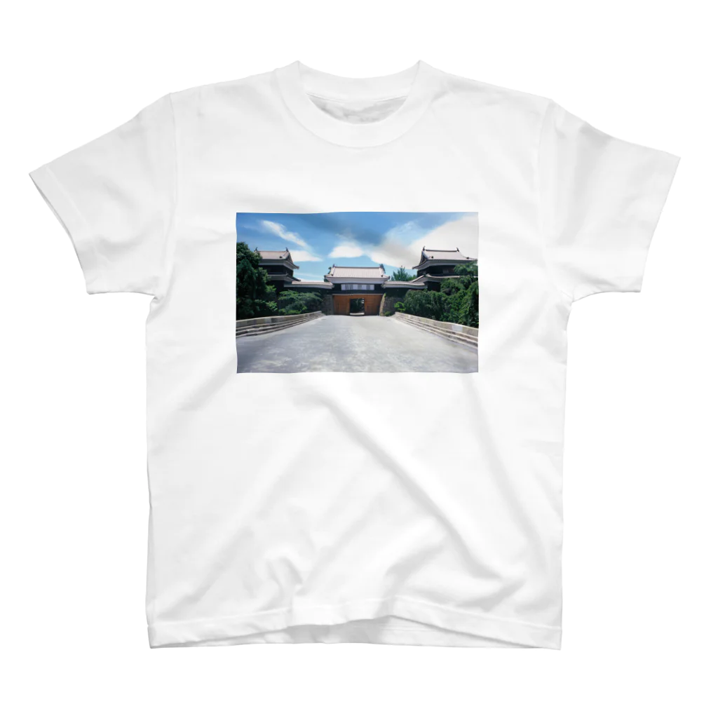 六文銭の上田城正面 Regular Fit T-Shirt