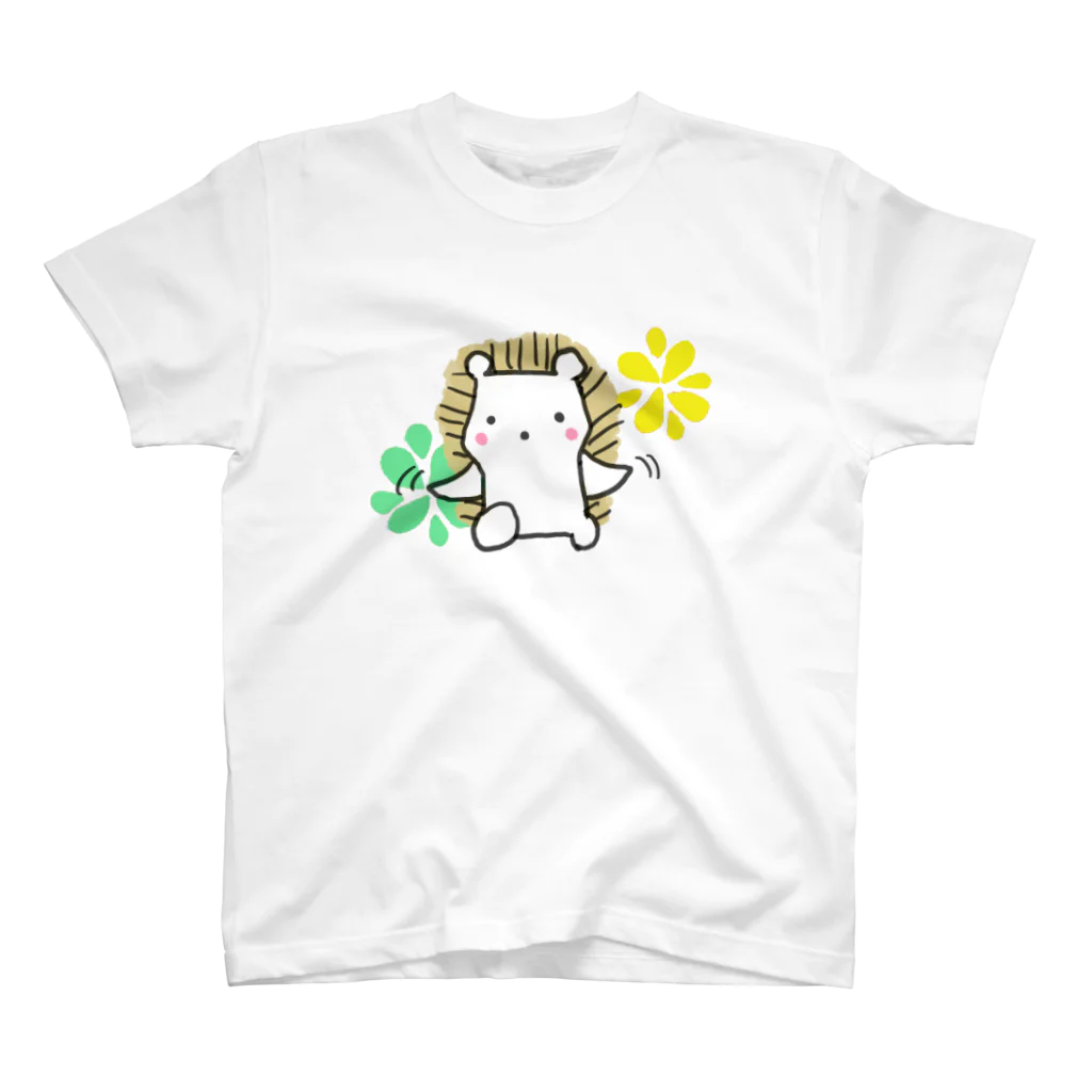 usagi-cuteのハリネズミのはりっちょ　遊ぼ スタンダードTシャツ