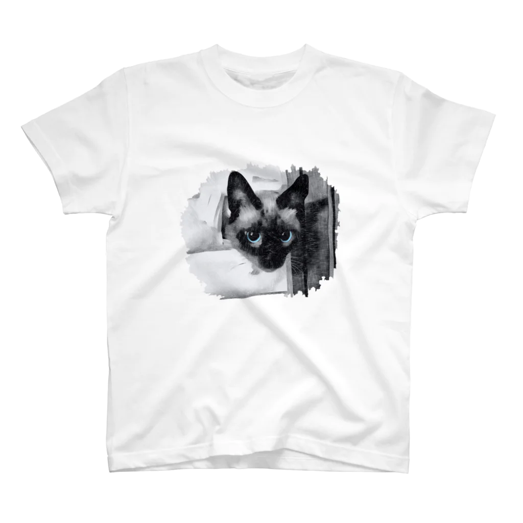 なかおの障子をぶち破った猫 Regular Fit T-Shirt