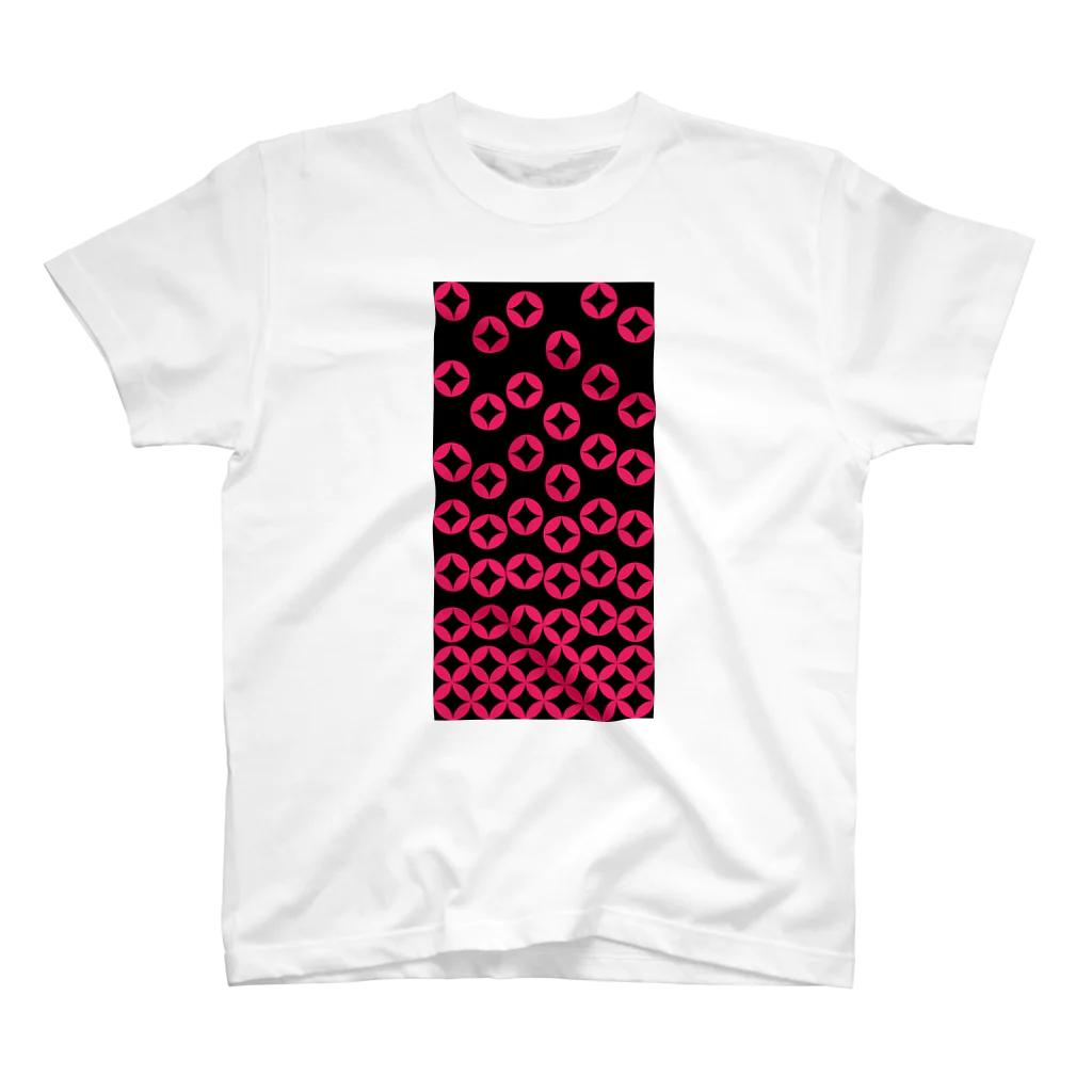 bonnylochの七宝繋ぎ_Pink スタンダードTシャツ